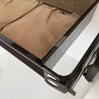 Roomy drawer box - brown - brown - transparent polycarbonate 4